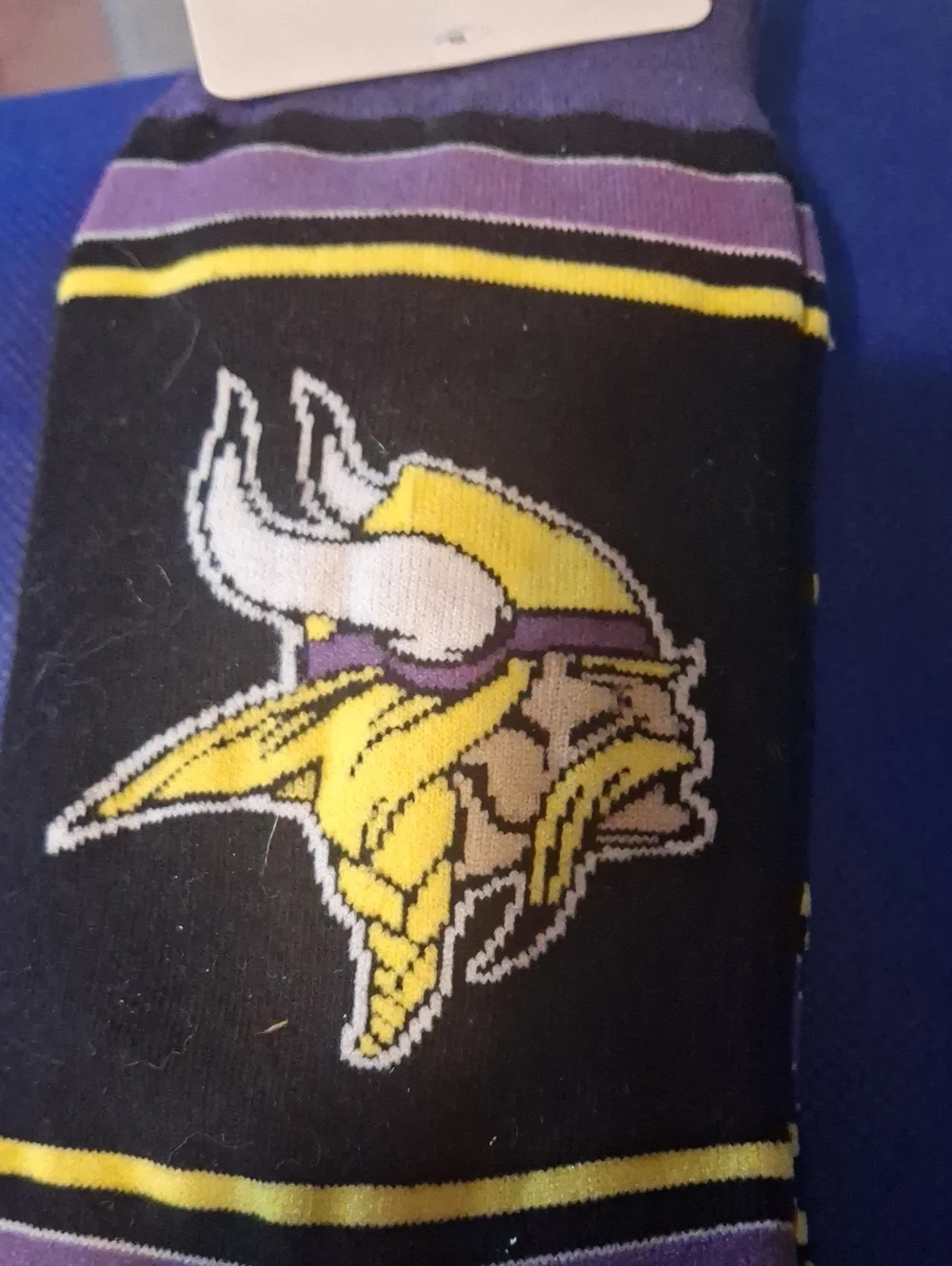 Minnesota Vikings Black and Purple Crew Socks